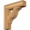 Ekena Millwork Funston Block Rough Sawn Bracket, Western Red Cedar, 6"W x 28"D x 28"H BKT06X28X28FST05RWR - alternate 1